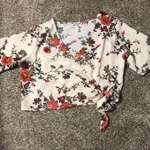 Xhilaration Floral Crop Top